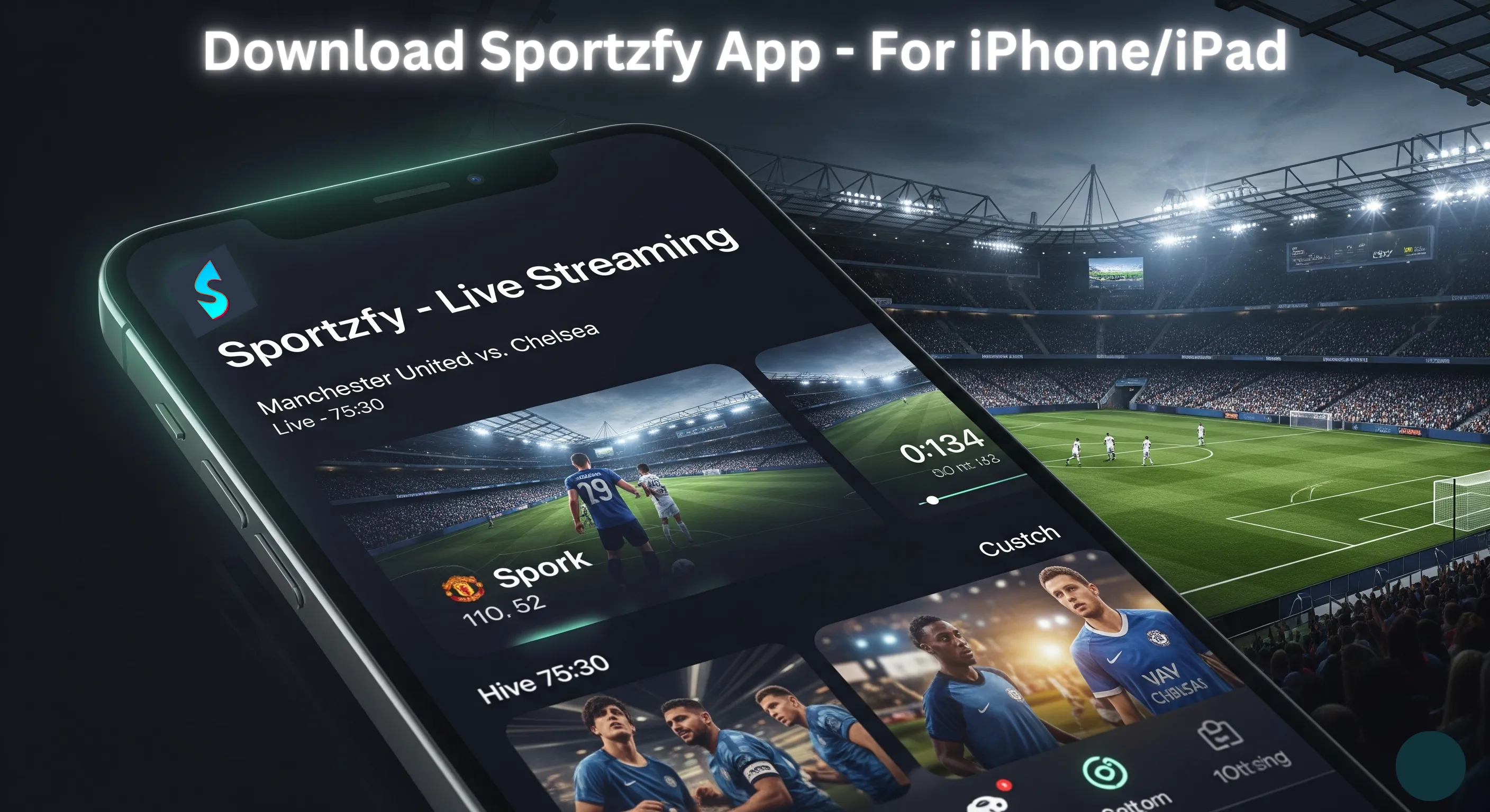 Stream live sports on iPhone with clear image and smooth playback