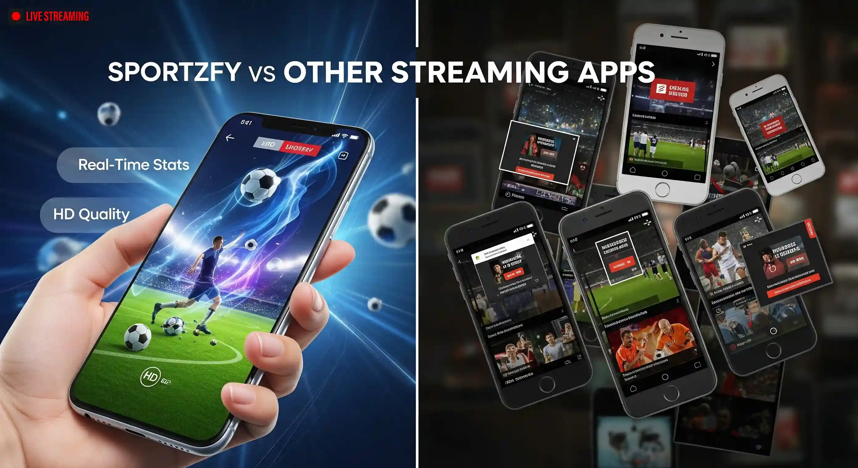 Sportzfy versus other live sports streaming apps
